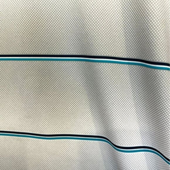 Ben Hogan Performance Men's 3-Button Striped Golf Polo Shirt Size XXL Gray White - Picture 6 of 15